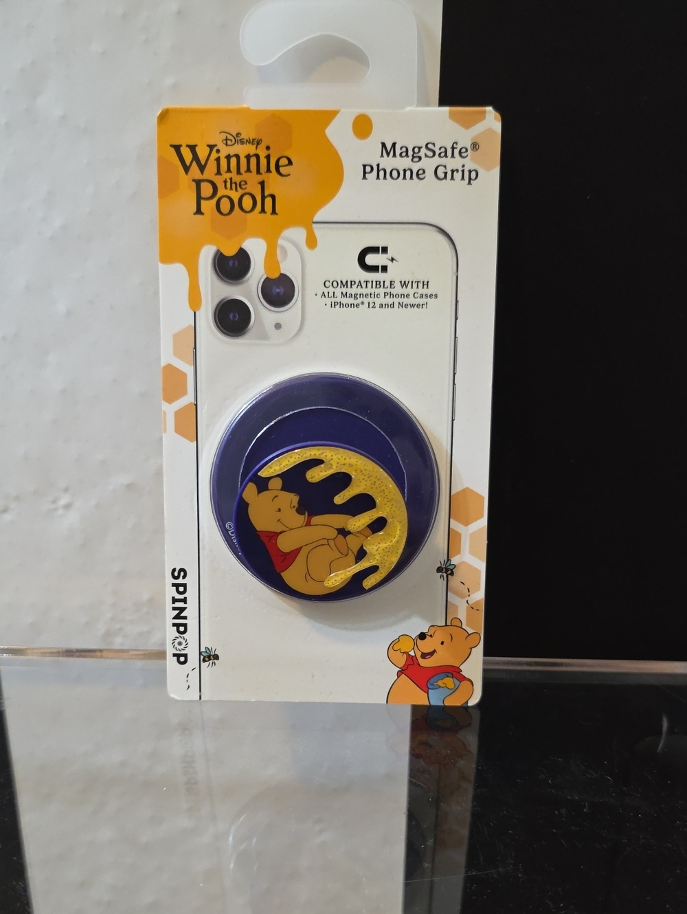 Disney Winnie the Pooh MagSafe Phone Grip - Purple & Gold